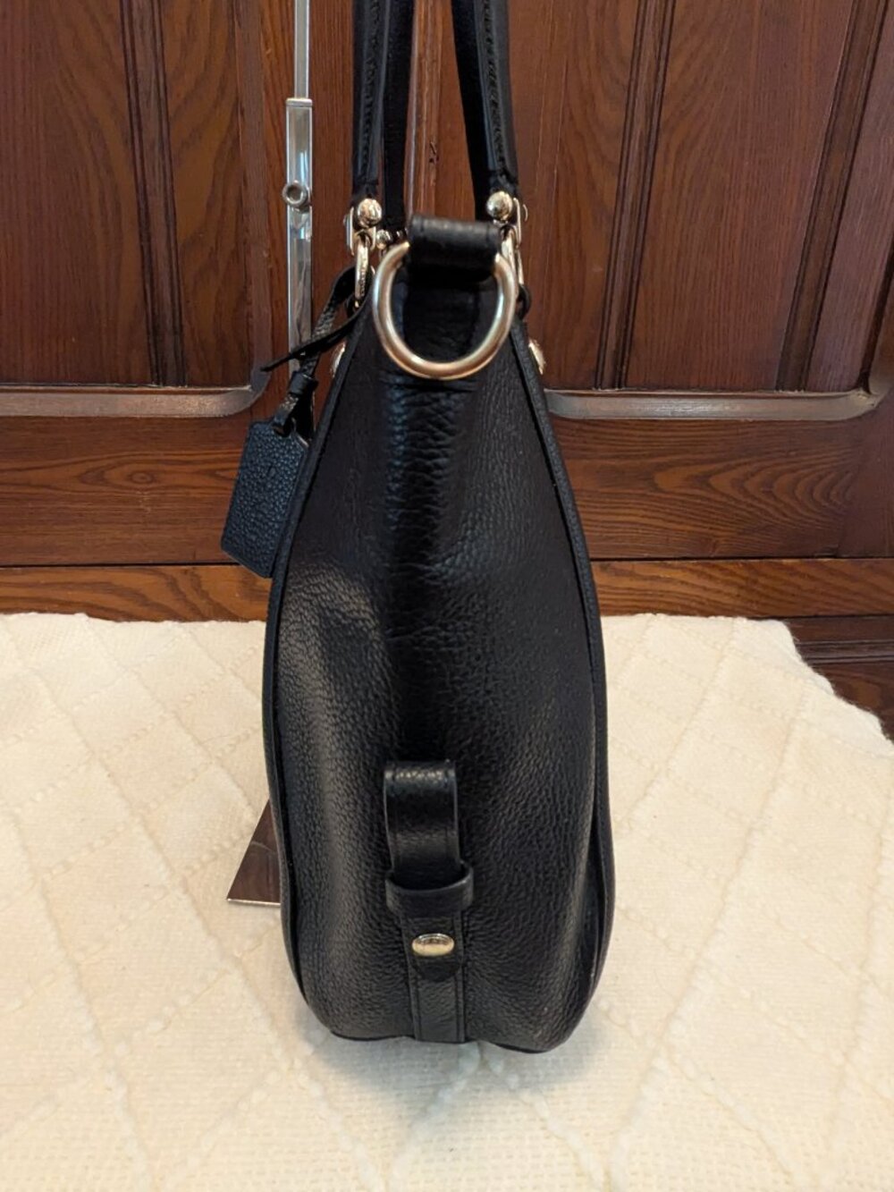 Coach Prairie Chain Satchel EUC Black Pebble Quiet Luxury Old Money Convertible - Picture 6 of 16